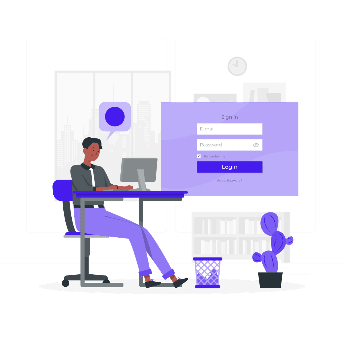 Login illustration